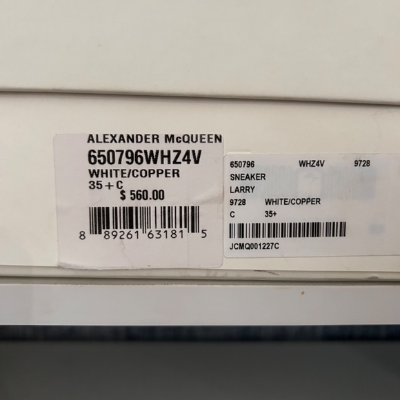 Alexander McQueen, 35.5, white/copper - Picture 2 of 7
